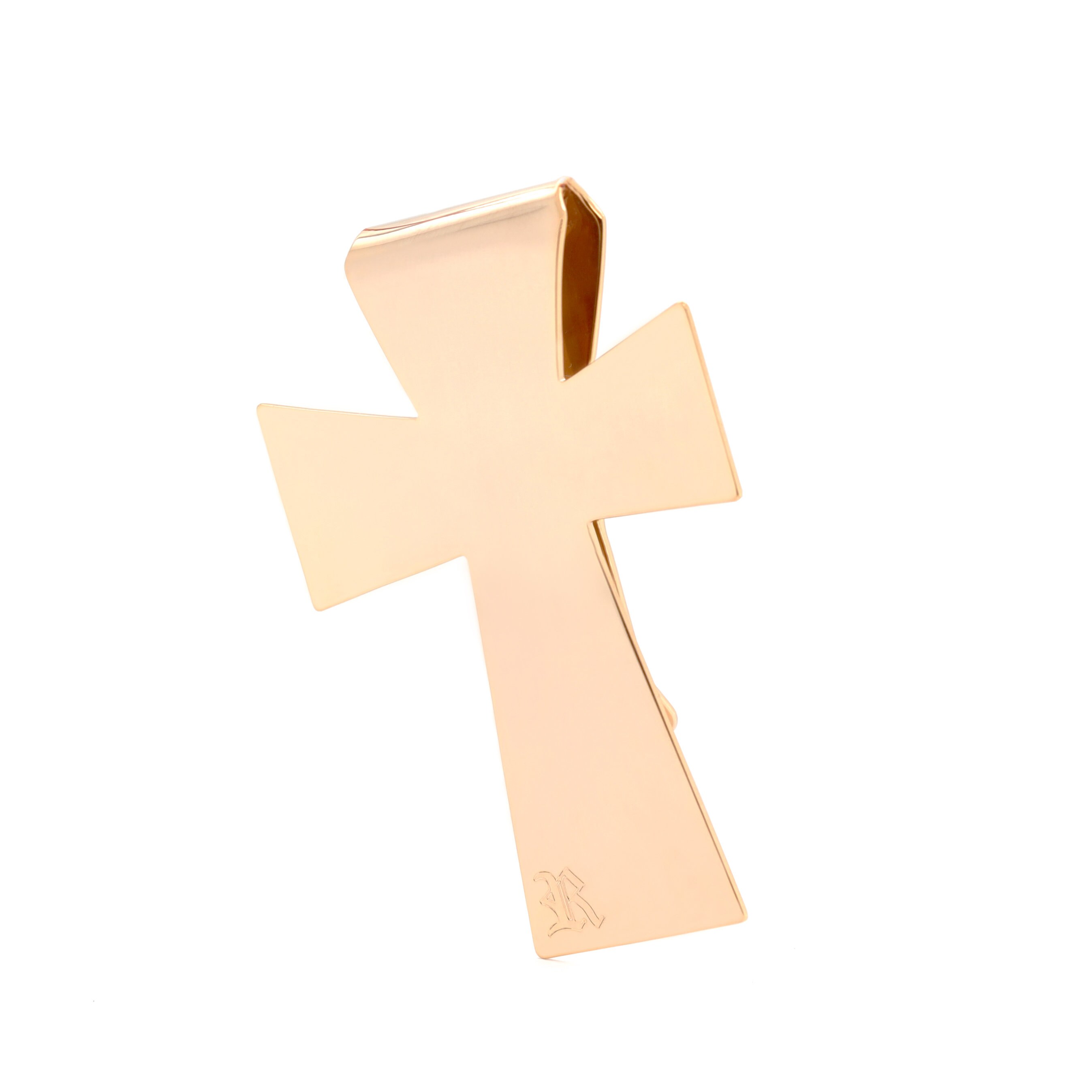 silver 925 cross motif money clip 小物 silver 925 cross motif