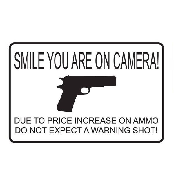 You Are Being Recorded Sign - Etsy