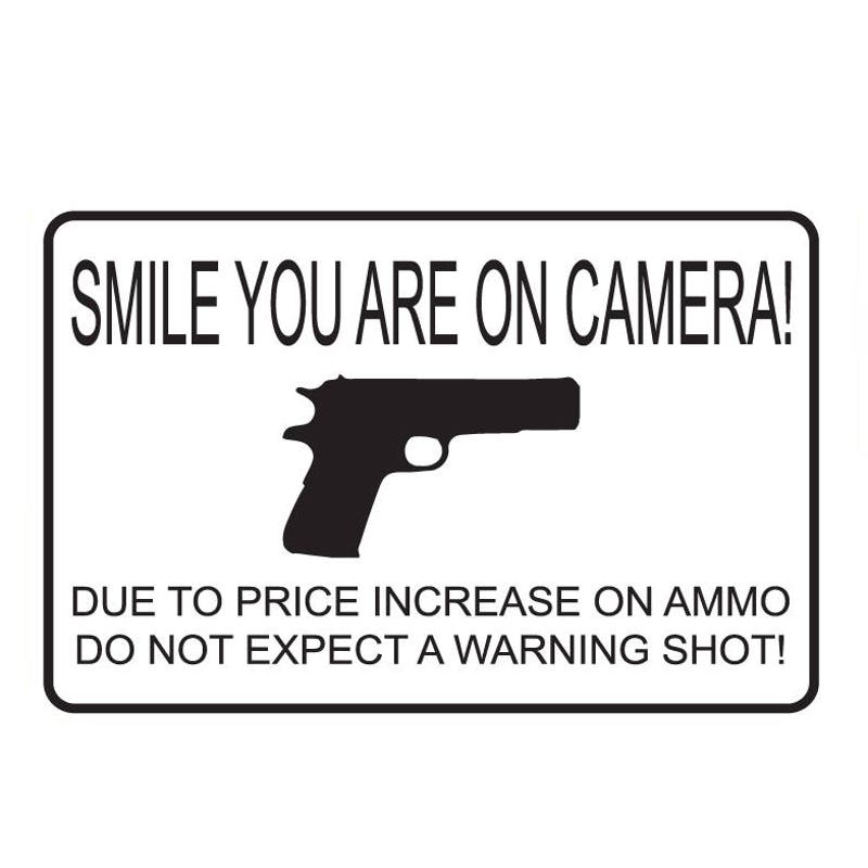 You Are Being Recorded Sign - Etsy