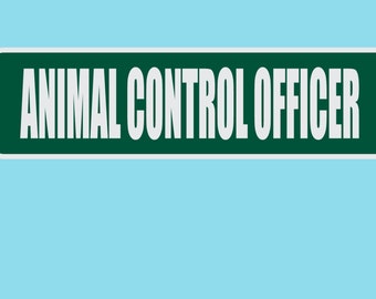 Animal Control Officer AVE Street Sign Avenue Heavy Duty Aluminum Warning Parking Sign 17" x 4"