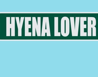 Hyena Lover LN Street Sign Lane Heavy Duty Aluminum Warning Parking Sign 17" x 4"
