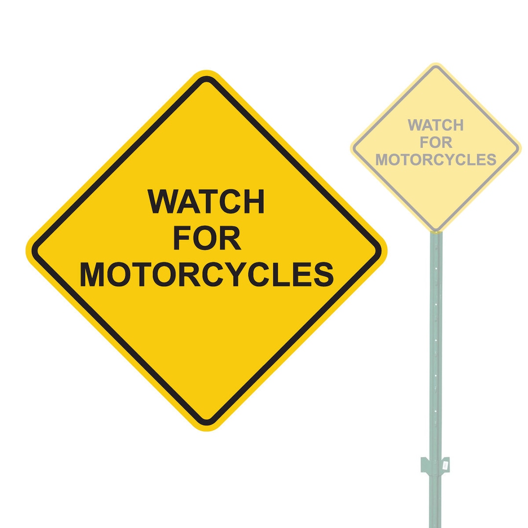Watch for Motorcycles Heavy Duty Aluminum Warning Parking Sign 11 X 11