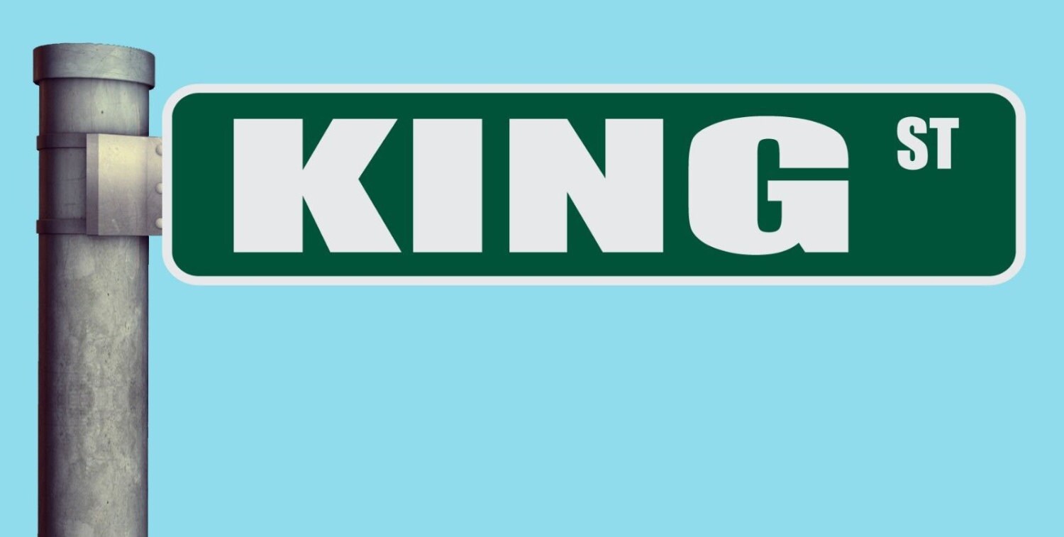 King ST Street Sign Heavy Duty Aluminum Warning Parking Sign Etsy