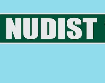 Nudist Sign - Etsy