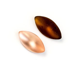 Navettes emmêlées vintage (aurore boréale) - 4 couleurs - 15 x 7 mm G27,5