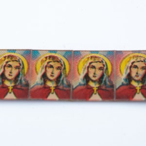 Imágenes lenticulares antiguas de Jesús y María – década de 1980 (16 x 12 mm) - F14.N048 imagen 2