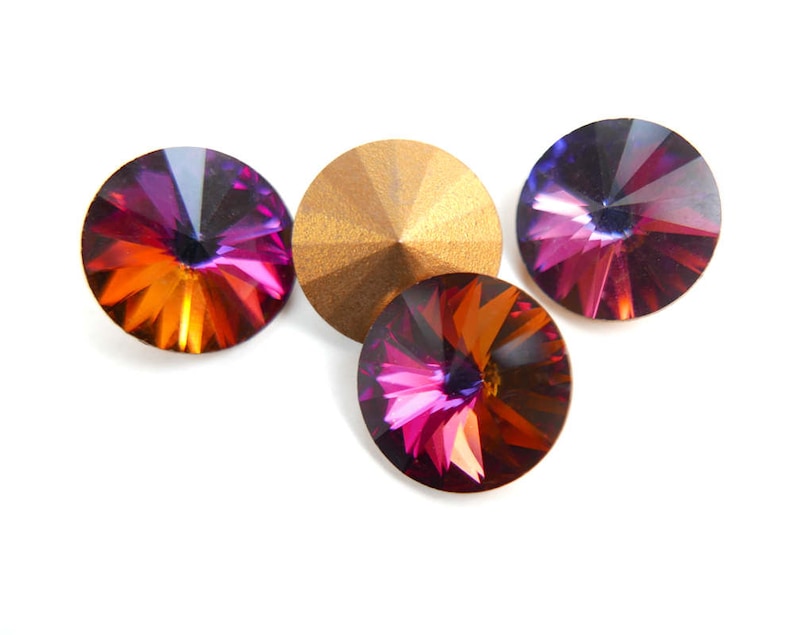 2 pedrerías de cristal vintage Swarovski Rivoli art 1122 image 0