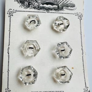 Böhmische antike vintage kleine weiße (AB)Knöpfe - 3 Größen - S79