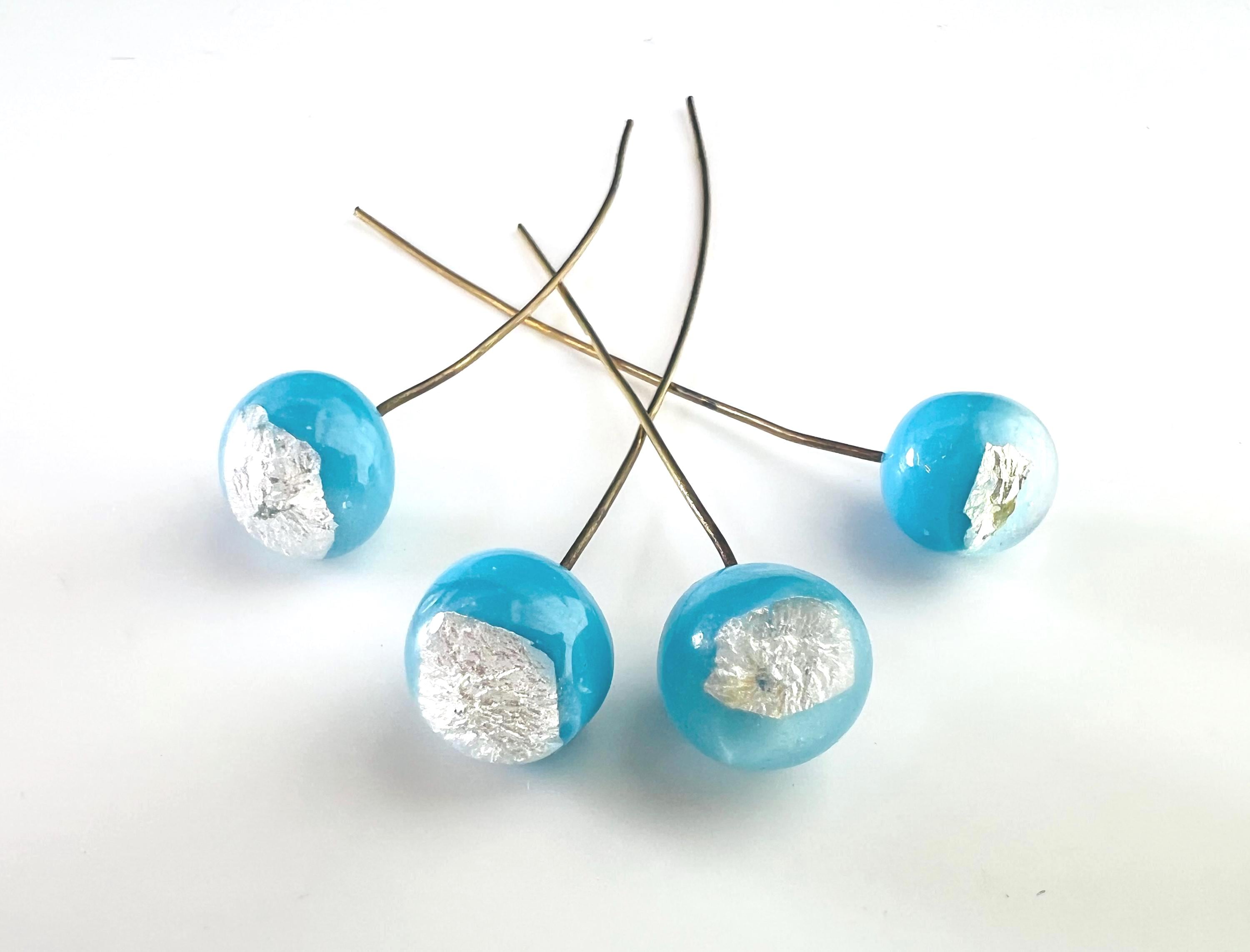 スティーブンデュエック ヴィンテージ 青く美しいターコイズと水晶の