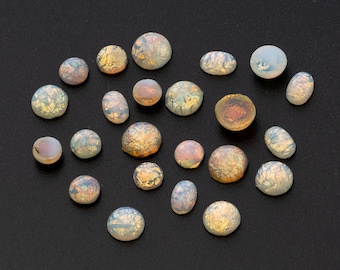 Vintage German Harlequin Opal Cabochons: Antique German Jewelry Stones (4 sizes) - K11.1