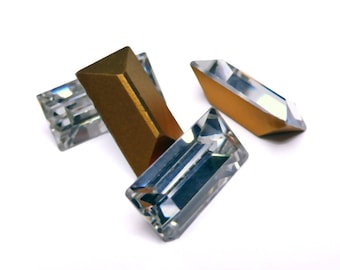 Vintage Swarovski Baguette Crystal Stones, 20x10 mm A31.1