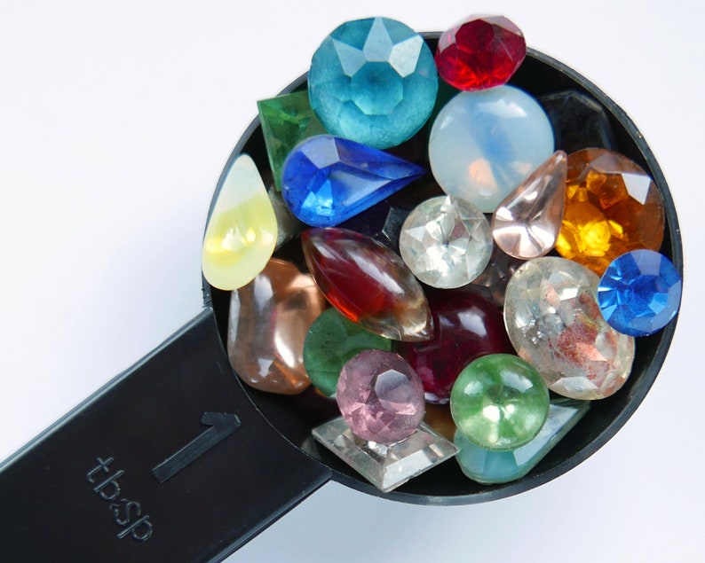 MIXED LOT large of vintage glass stones 6 18 mm 2 Etsy