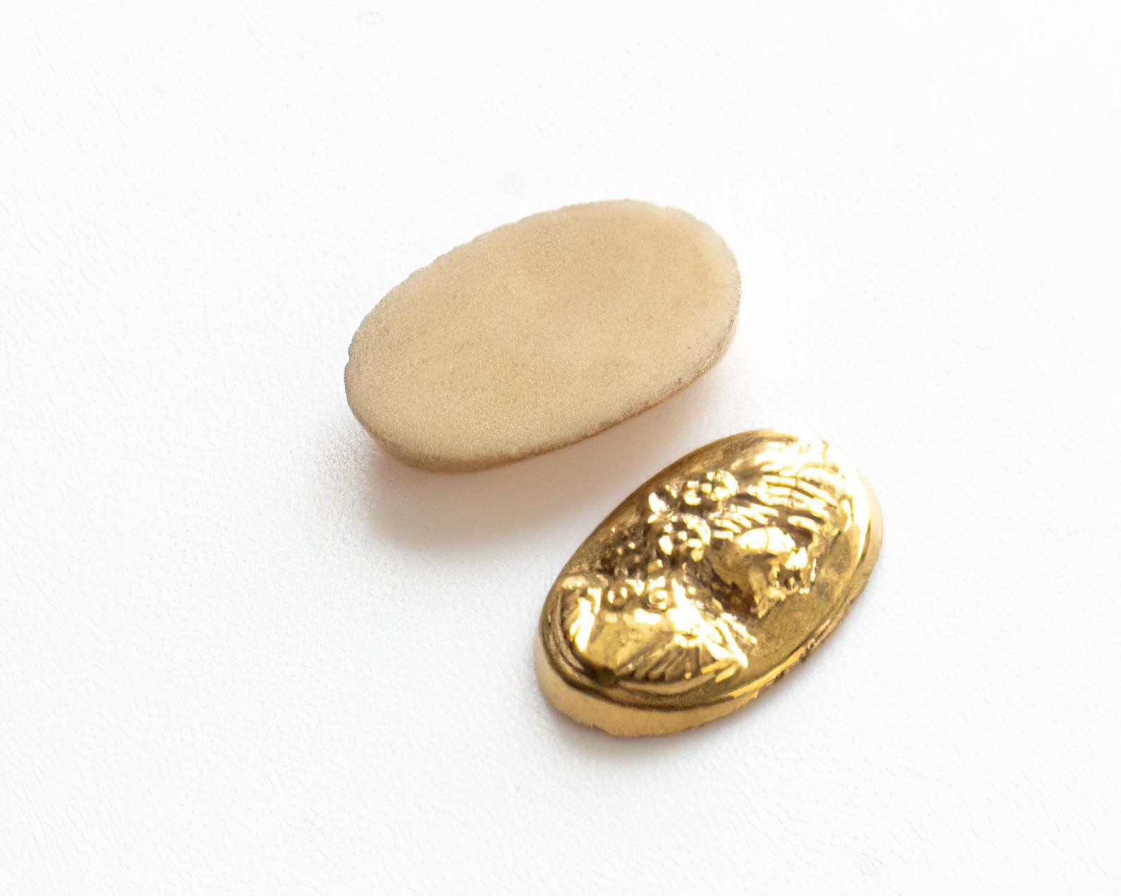 ヴィンテージ アンティーク 手描きカメオ石 - 32デザイン/サイズ - (1