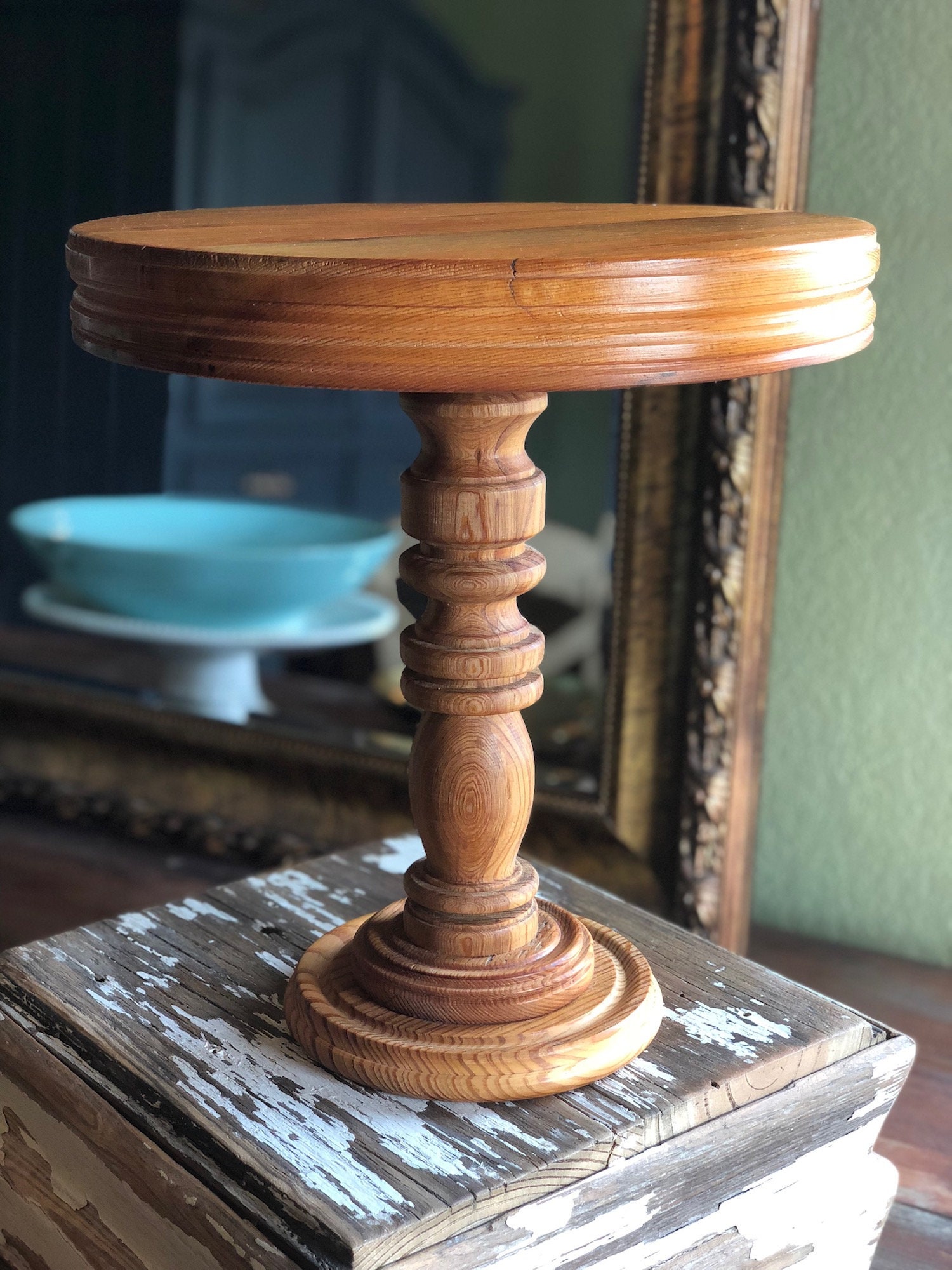 Reclaimed Wood TCA Cake Stand 12 Cake Stand