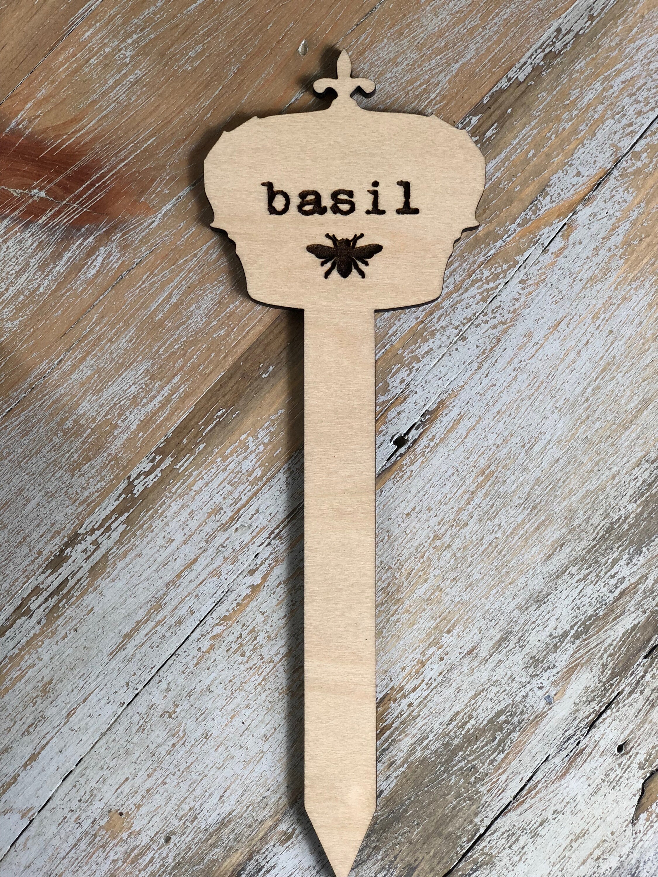 Herb Stakes Wooden Herb Stakes Garden Markers Set of 10