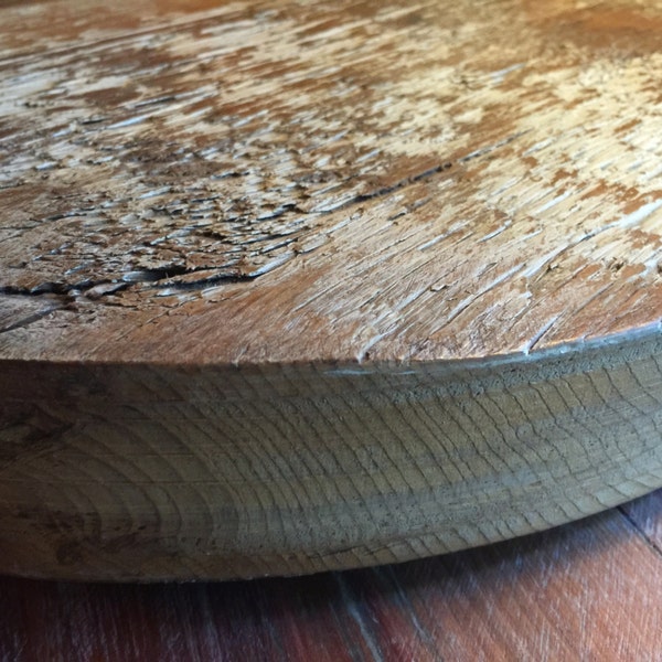 Chunky Barnwood Lazy Susan 2" Thick