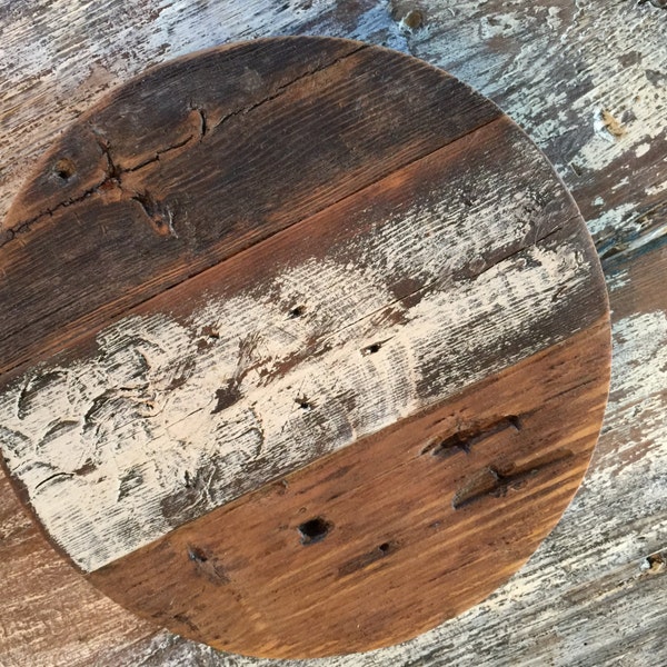 Thick Barnwood Pine Lazy Susan