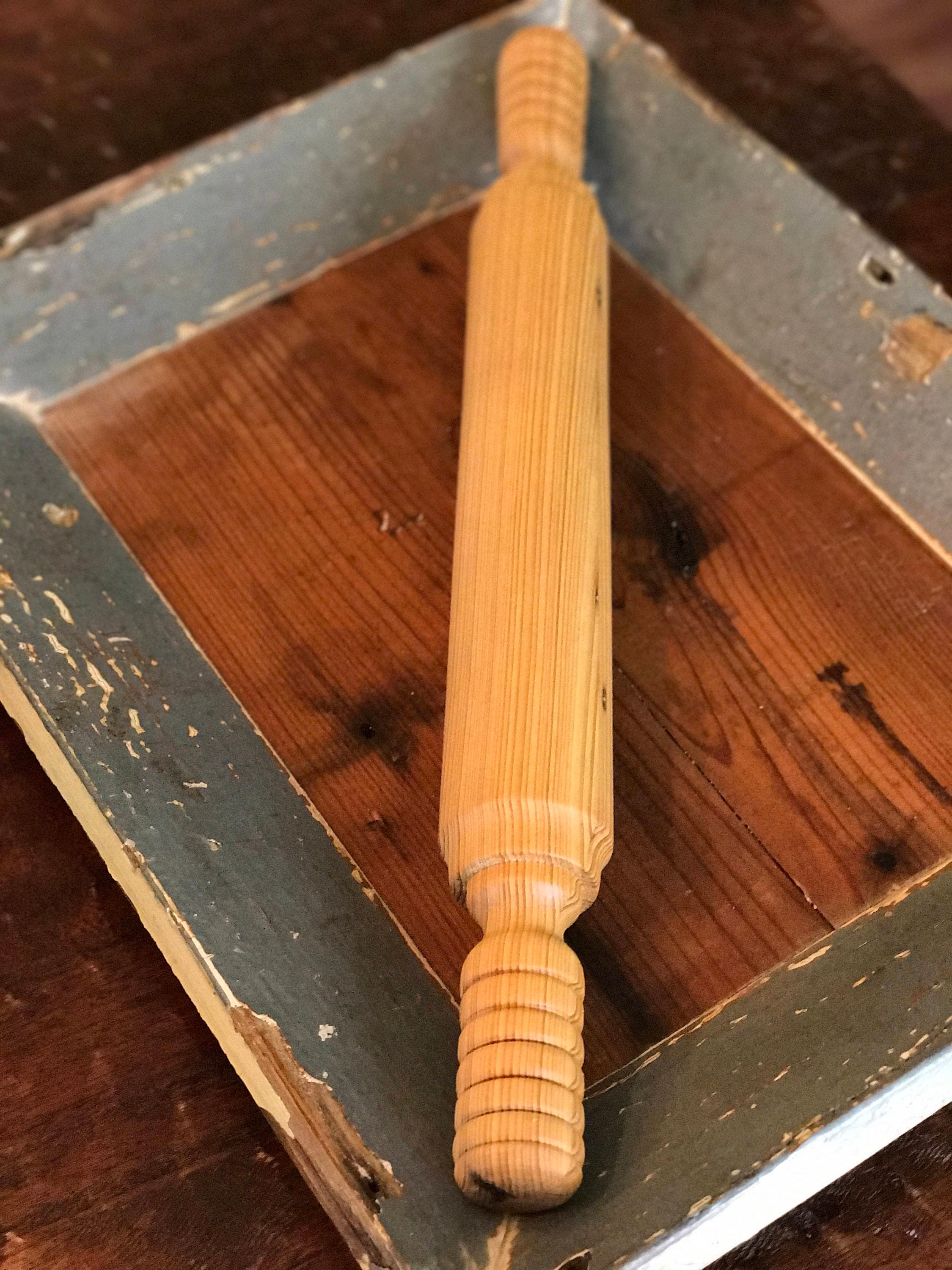Wooden Rolling Pin Vintage Rolling Pin Cypress Rolling Pin