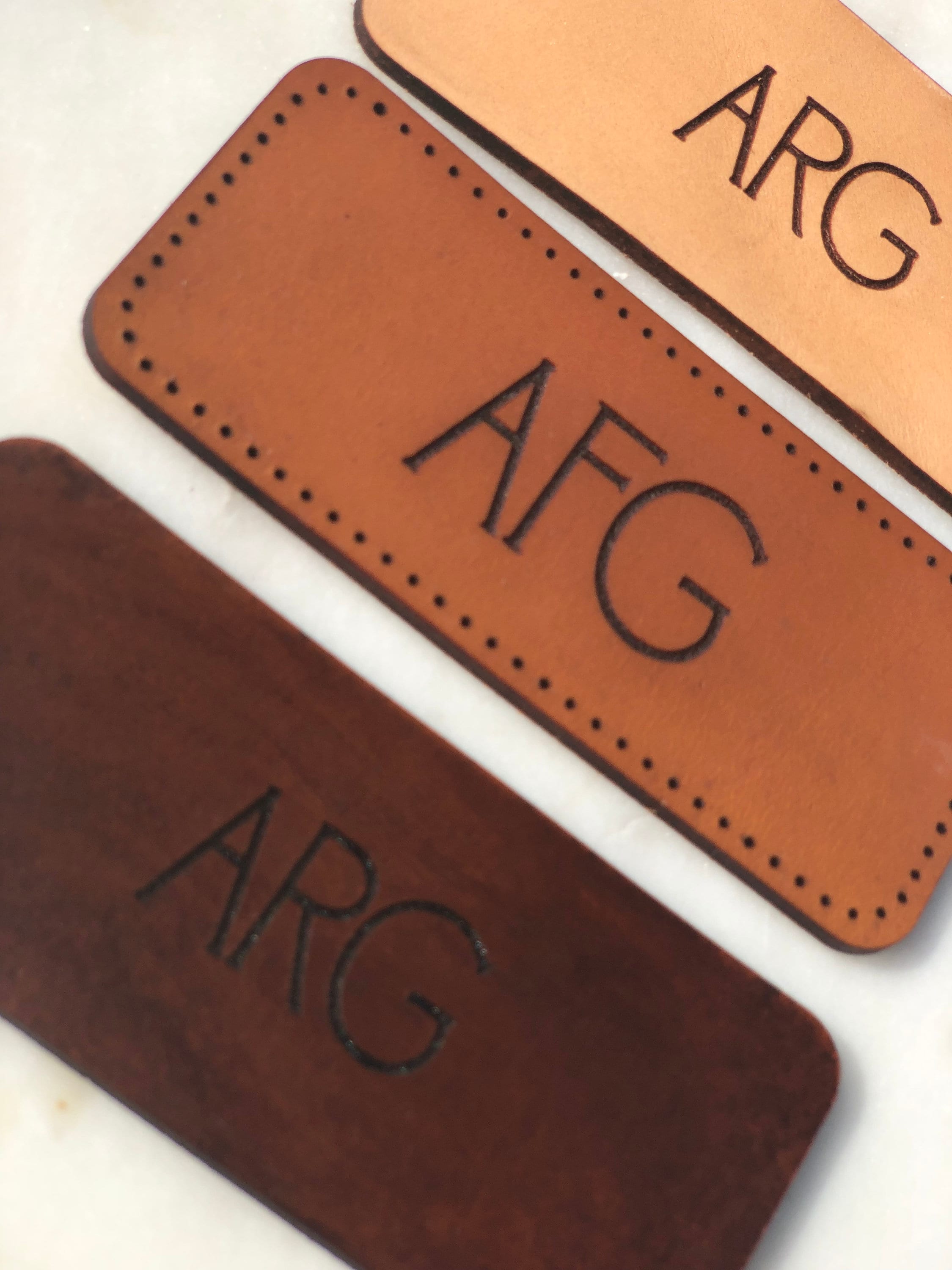 4 x 1.75 Rectangle Leather Patch Monogram Leather Patch Backpack