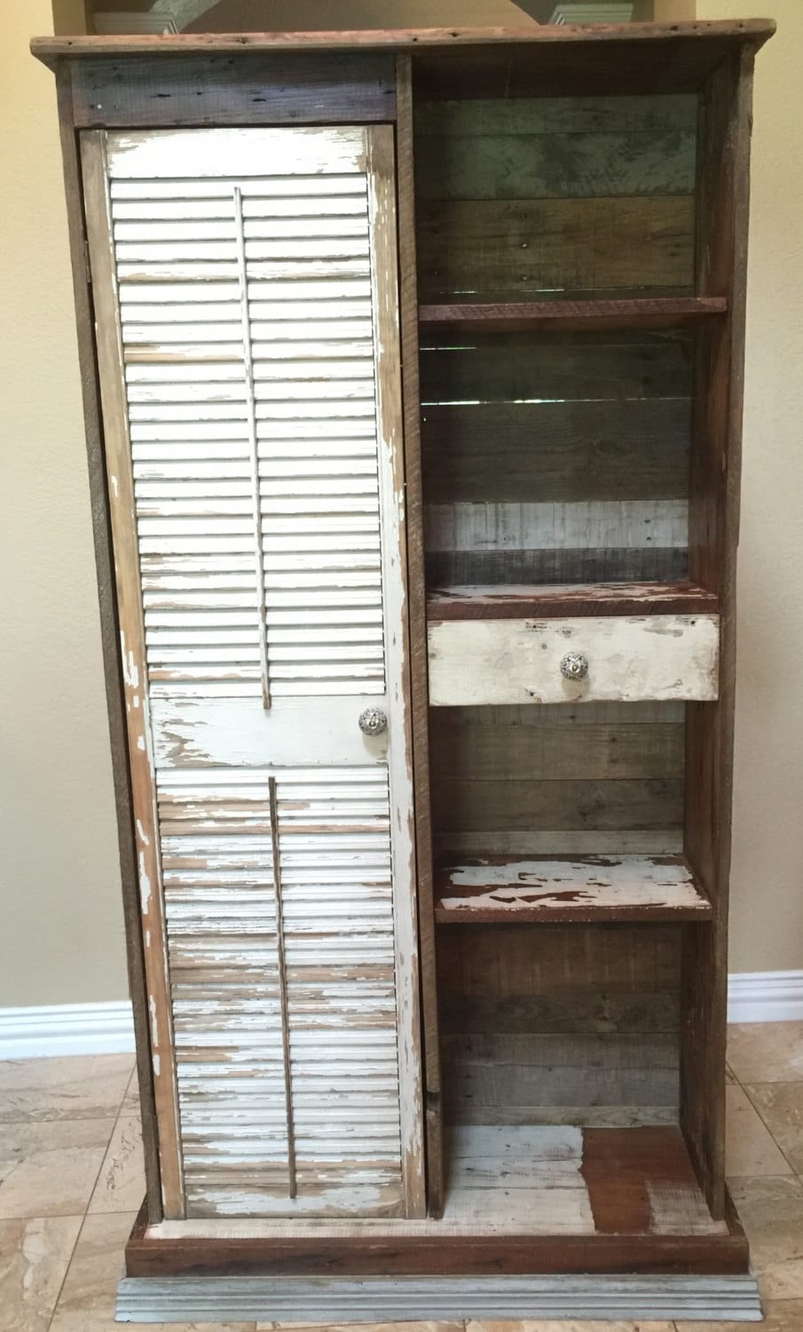 Farmhouse Kitchen Armoire Reclaimed Shiplap Barnwood