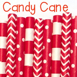 Christmas Paper Straws Christmas straws Red, Green and Gold straws Cake Pop Sticks Drinking Straws image 3