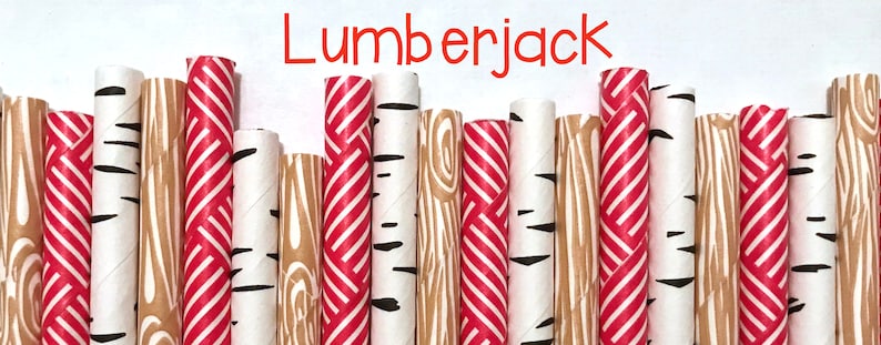 Wood Grain Paper Straws Wood Grain Straws Wood Grain Cake Pop Sticks Drinking Straws image 3