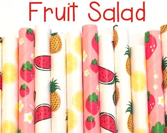 Fruit paper straws - Fruit straws - Cake Pop Sticks - Drinking Straws