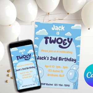 Twoey Birthday Invitation