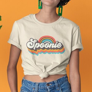 Spoonie tshirt retro shirt vintage tee lepel theorie chronische pijn shirt chronische ziekte Tee onzichtbare ziekte chronisch zieke shirt Fibro EDS