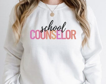 Sweat-shirt pour conseiller d'école Pull pour conseiller Sweat-shirt pour conseiller d'orientation Pull pour conseiller en orientation Cadeau pour conseiller de bureau Ras du cou
