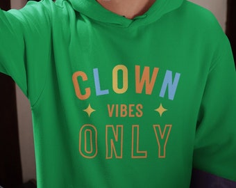 Sudadera con capucha de Clowncore Ropa de Clowncore Sudadera con capucha de Clowncore de Clowncore Camiseta de payaso Ropa de Kidcore Ropa de Kidcore Ropa de Clowncore Sudadera con capucha de payaso