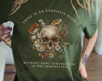 Maglietta Poeta Edgar Allan Poe Goblincore Clothing Maglietta Bookish Maglietta Light Academia Maglietta Folklore Maglietta Letteratura Edgar Allan Poe