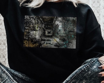 Weirdcore Clothing Vaporwave Shirt Weirdcore Clothing Maglietta Horror Felpa Goth Maglietta Alt Grunge Estetica Indie Edgy Trippy Girocollo