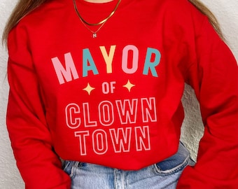 Ropa de payaso Sudadera de payaso Ropa de niño Ropa kitsch Ropa de niño Sudadera de payaso Camisa de payaso de los 90 para chico emo