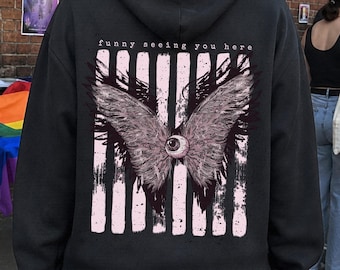 Biblically Accurate Angel Hoodie Weirdcore Sweatshirt Fallen Weird Core Sweater Seraphim Goth Clothes Gothic Plus Size Pastel Angelcore Alt
