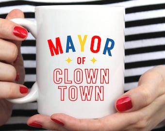 Clowncore Mug Weirdcore Mug Kidcore Mug Clown Vibes Only 90s Aesthetic Emo Boy Coffee Mug Clowncore Accessories Kidcore Accessories