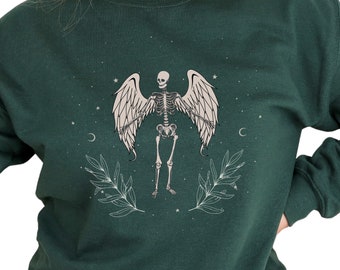 Fairy Grunge Grunge Fairycore Fairy Core Clothes Grunge Fairy Fairycore Sweatshirt Fairy Grunge Shirt Skeleton Sweatshirt Goblincore Shirt