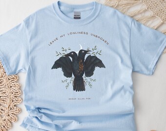 Poet Shirt Edgar Allan Poe Goblincore Clothing Bookish Shirt Dark Academia Shirt Folklore Tshirt Literature Shirt Edgar Allen Poe
