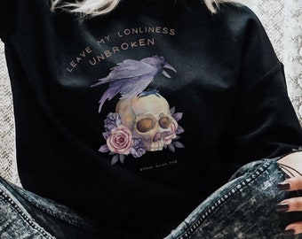 Poet Shirt Edgar Allan Poe Goblincore Clothing Bookish Sweatshirt Dark Academia Shirt Folklore Sweatshirt Literature Shirt Edgar Allen Poe