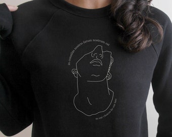 Dark Academia Clothing Dark Academia Crewneck Light Academia Sweater E Girl Clothing Dark Academia Clothes Greek Statue Clothing Women