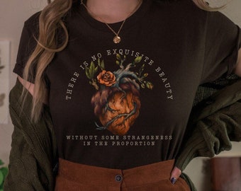 Poet Shirt Edgar Allan Poe Goblincore Clothing Bookish Shirt Dark Academia Shirt Folklore Tshirt Literature Shirt Edgar Allen Poe