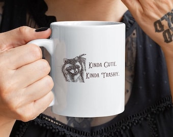 Raccoon Mug Raccoon Gifts Trash Panda Mug Raccoon Cup Raccoon Decor Raccoon Coffee Mug Weird Stuff Weirdcore Mug Funny Meme Trash Panda Cup