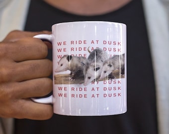 Taza de Weirdcore Taza de zarigüeya Taza de rata callejera Weirdcore Home Possum Decoración del hogar Cocina gótica Taza de terror Taza gótica Estética grunge