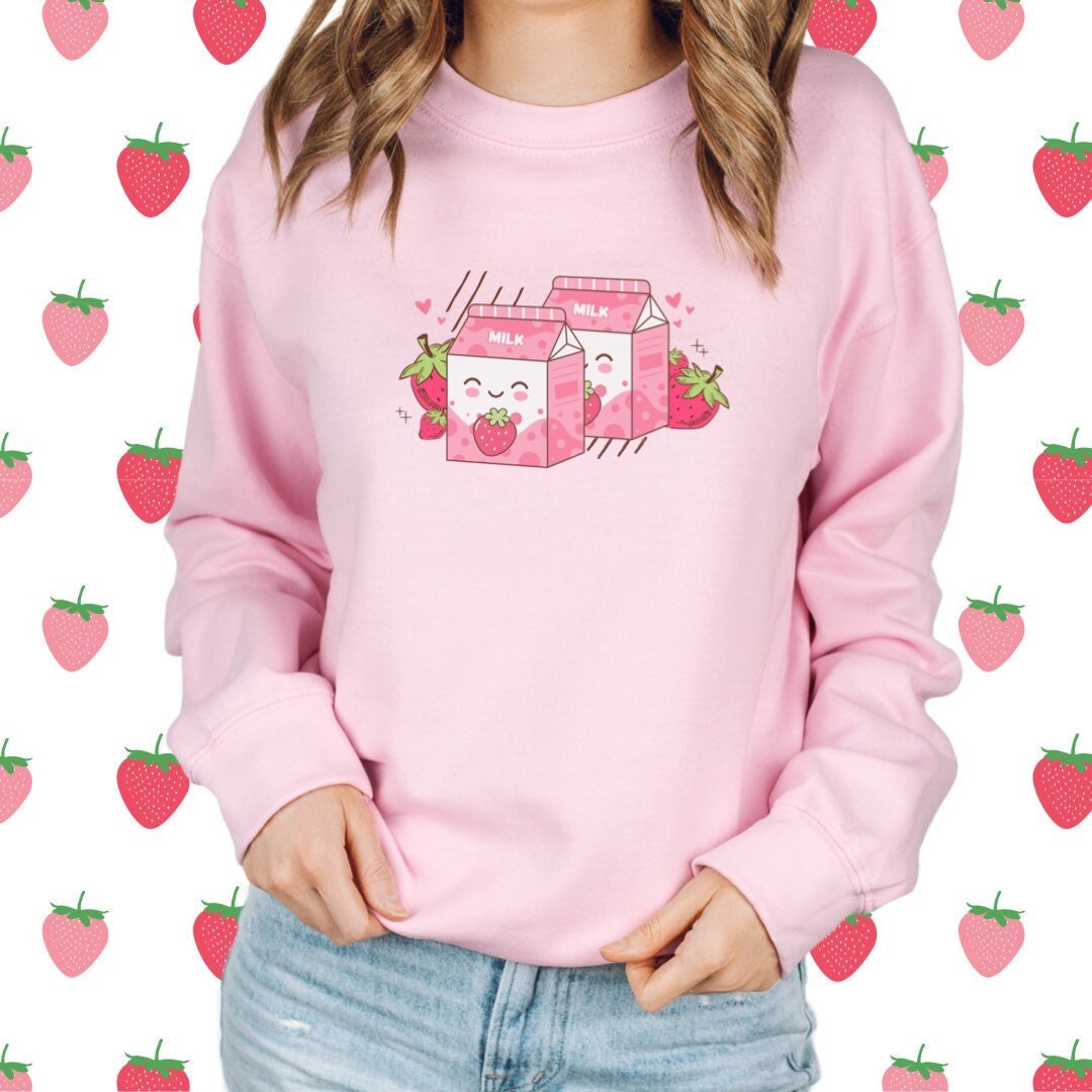 Strawberry milk online sweater