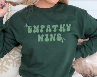 Empathy Sweatshirt Empathy is Groovy Kindness Sweatshirt Positive Sweatshirt Empathy Shirt Aesthetic Sweatshirt Indie Sweatshirt Oversized