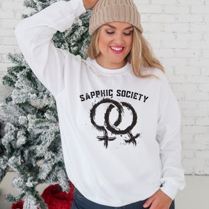 Sappho Sweatshirt Sapphic Clothing Sapphic Sweatshirt Lesbian Shirt Subtle Lesbian Pride Sweatshirt Lesbian Sweater Oversized Sweatshirt