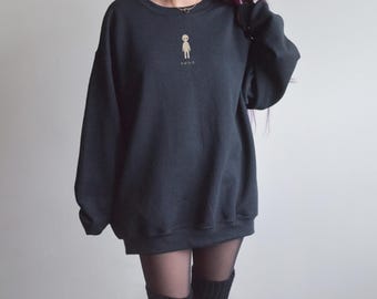 Dreamcore Weirdcore Kläder Vaporwave T-shirt Konstiga saker Goth Kläder Alt-tröja Grunge Estetisk Scenecore Crewneck Mörk Whimsigothic