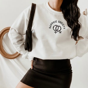 Sappho Sweatshirt Sapphic Clothing Sapphic Sweatshirt Lesbian Shirt Subtle Lesbian Pride Sweatshirt Lesbian Sweater Oversized Sweatshirt
