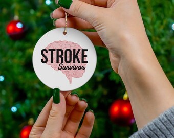 Stroke Ornament Stroke Ceramic Ornaments Stroke Christmas Ornament