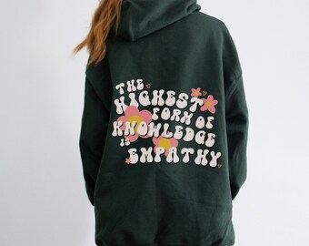 Empathy Sweatshirt Empathy is Groovy Kindness Sweatshirt Positive Sweatshirt Empathy Hoodie Aesthetic Sweatshirt Indie Sweatshirt Oversized